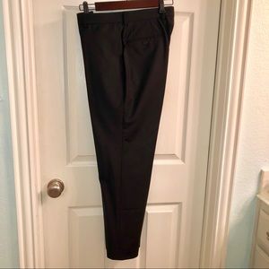 Calvin Klein black flat front dress pants 32/30